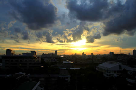 Sun goes down