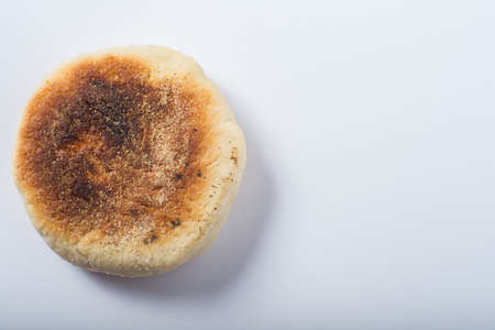 English muffins homemade bread savoryの写真素材