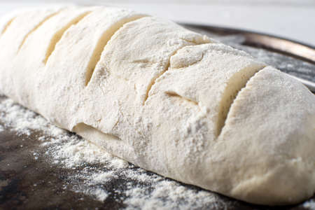 Artisan bread dough baking healthy seededの写真素材