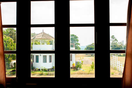 windows through building