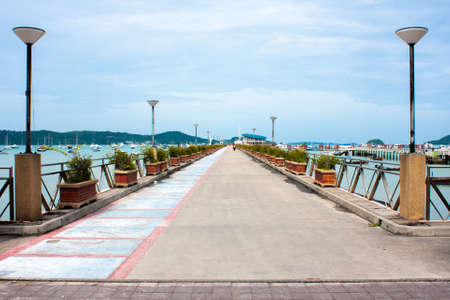 Bridge go to Sea Phuket, Thailandの写真素材