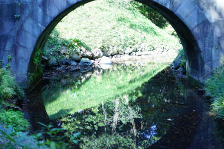 Round bridgeの写真素材