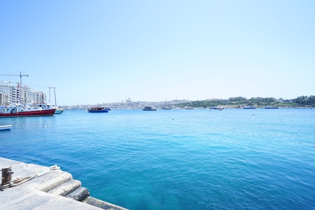 Sea of Malta islandの写真素材