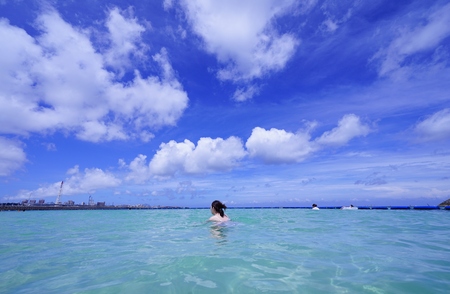 Sea and skyの写真素材