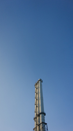 Vertical factory chimney