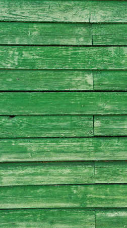 Green rustic wooden background of the fenceの写真素材
