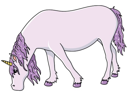 Adorable Unicorn  Vector illustration of a beautifull unicornのイラスト素材