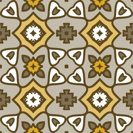 vector seamless pattern with simple ethnicity motifのイラスト素材