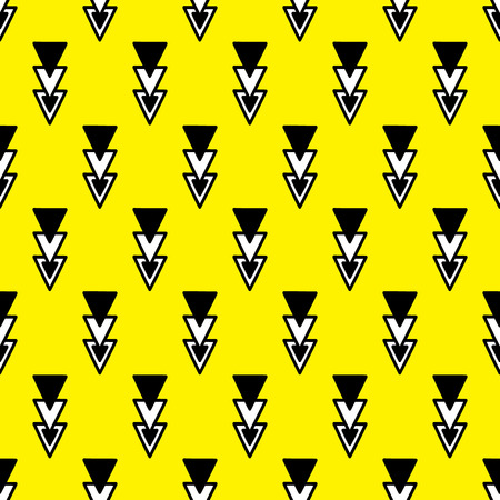 Simple abstract pattern. Vector seamless pattern with trianglesのイラスト素材