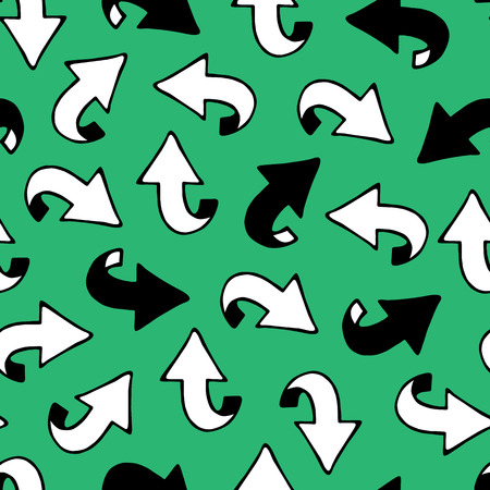 Hand drawn pattern with hand drawn arrows for wallpapers, web page backgrounds, textileのイラスト素材
