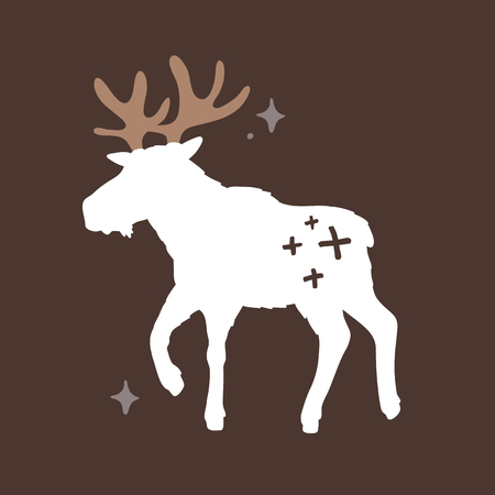 Scandinavian style for design, wrapping paperのイラスト素材