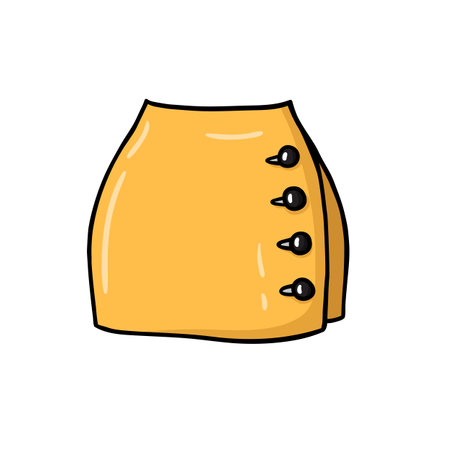 Vector illustration of cute lollipop doodle skirt for children and scrap,digital stamp, t-shirt print ,greeting card,sticker,iconのイラスト素材