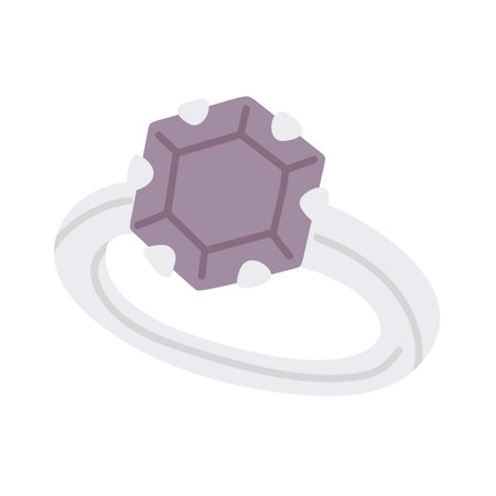 Vector illustration cute doodle engagement ring for digital stamp,greeting card,sticker,icon, designのイラスト素材