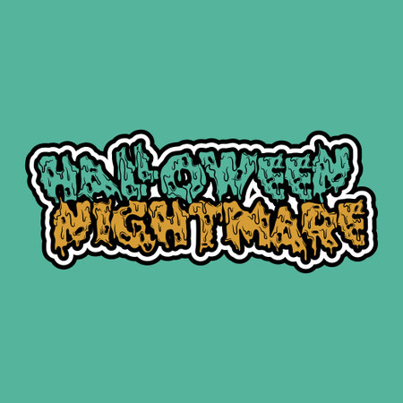 Happy New Year hand drawn lettering. Vector illustration for your designのイラスト素材