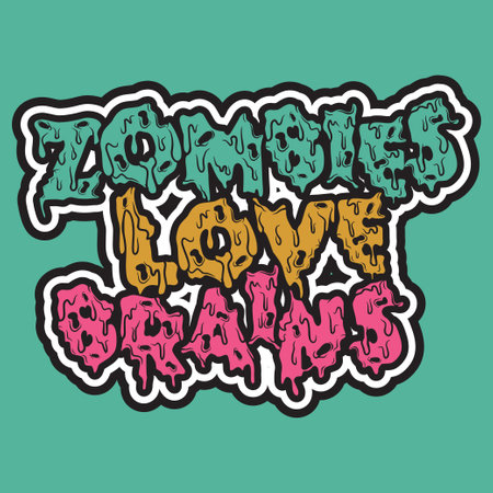 Zombie halloween party design, vector illustration eps10 graphicのイラスト素材