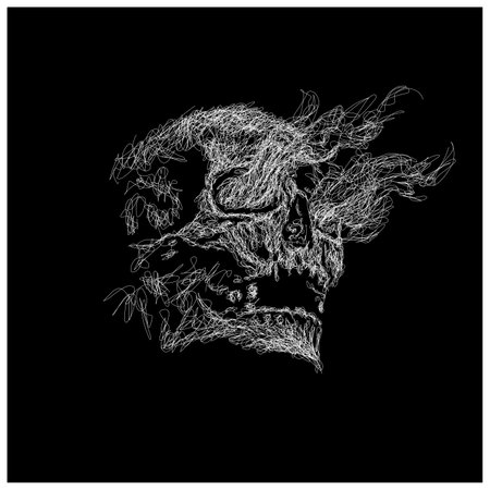 halloween vector sketch illustration, scribble artのイラスト素材