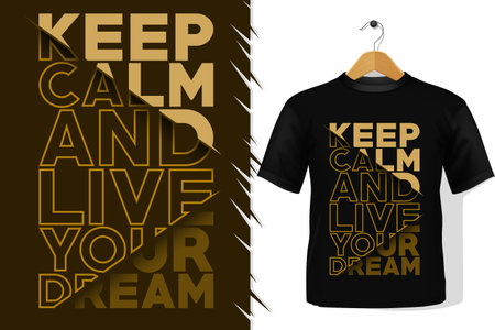 t-shirt and apparel trendy life quotes colorful typography designのイラスト素材