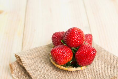 Strawberry  in a beautiful trayの写真素材