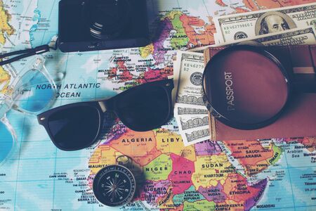 Travel plansの写真素材