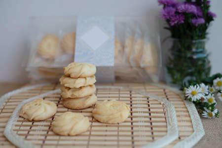 Homemade butter cookies.sweets and foodの写真素材