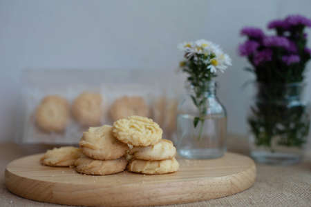 Homemade butter cookies.sweets and foodの写真素材