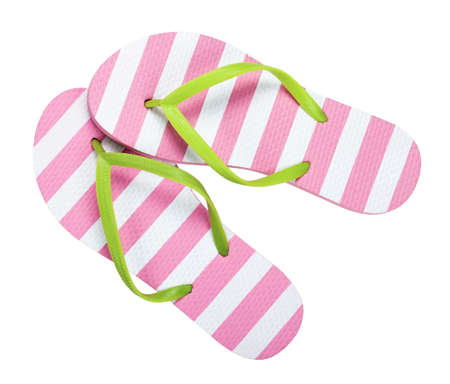 Flip flops isolated on white background.の写真素材