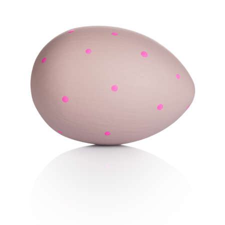 Easter egg isolated on white backgroundの写真素材