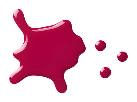 Nail polish isolated on white background. Top viewの写真素材