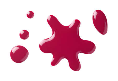 Nail polish isolated on white background. Top viewの写真素材