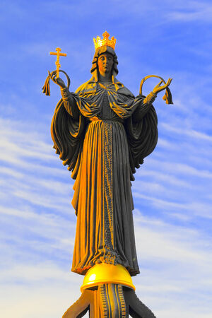 Monument of holy GreatMartyress Catherine in Krasnodar, Russia. Authors is Darya Uspenskaya and Vitaliy Shanov. Holy GreatMartyress Catherine is patron of Krasnodar city.の写真素材