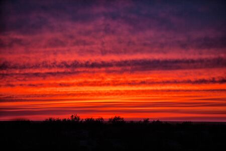 Natural Dramatic Sunsetの写真素材