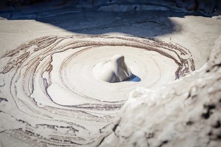 Mud volcano at Krasnodar state, Russiaの写真素材