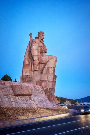 NOVOROSSIYSK, RUSSIA - August 31, 2015: Monument to the Sailors of the Revolution, installed on the banks of the Tsemess Bay in 1980のeditorial素材