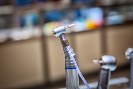 set of dentist drills, close up viewの写真素材