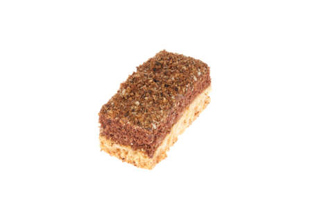 Delicious cake on a white background. Isolated on a white.の写真素材