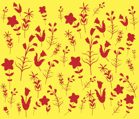 Abstract Floral Pattern. Repeat Patternのイラスト素材