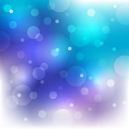 light bokeh abstract blue blurred background. Vector illustrationのイラスト素材