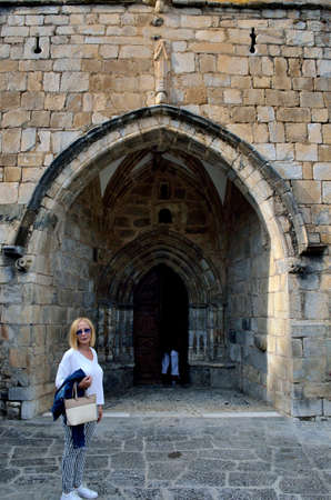 Sant Joan de Caselles. Romanesque church of the late twelfth century with tower belfry. Due to its beauty, it is considered one of the most popular examples of religious Romanesque architecture in Andorra.の写真素材