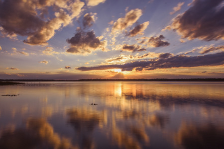 Dock Sunsetの写真素材