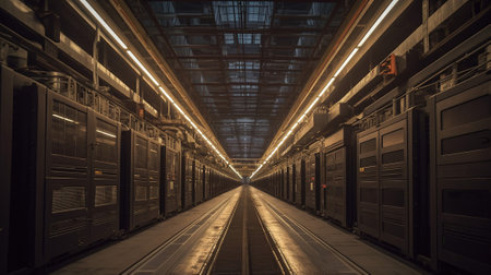 Powering the Future of Computing, Inside a Modern Datacenter with High-Performance Servers, Generative AIの素材