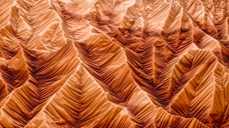 Digital Mountain, Abstract Geometric Representation of Fractal Mountains, Generative AIの素材