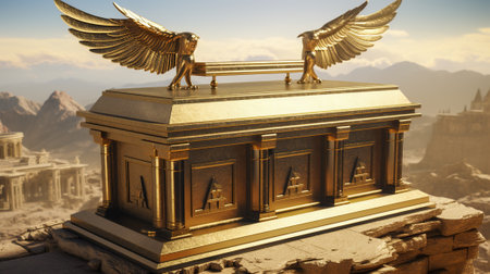 The Ark of the Covenant: A Sacred Relic from Ancient Times, Generative AIの素材