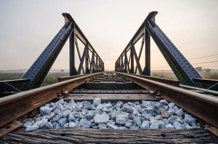 Old bridge railwayの写真素材