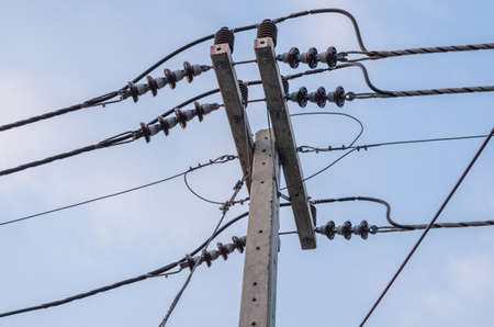 Electric postの写真素材