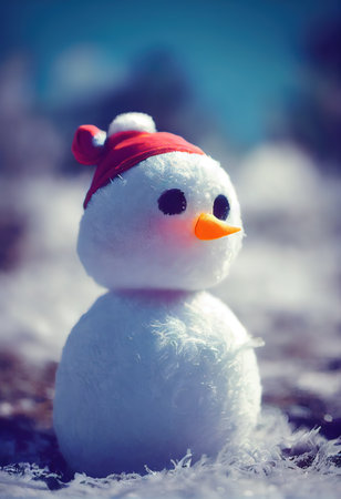 3D Rendered computer-generated holiday Snowman for the 2022-2023 Winter Holiday. Special edition...