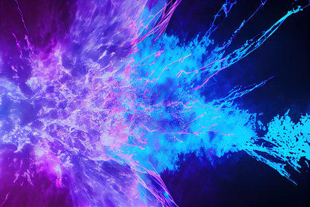 Abstract fractal. Fractal art background for creative design. Decoration for wallpaper, desktop, poster, cover booklet. Print for clothes, t-shirt. Creative illustration for designの写真素材