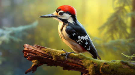 Great spotted woodpecker (Dendrocopos major)の素材