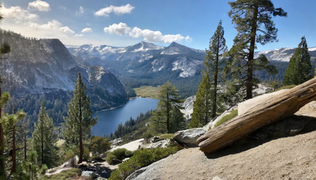 Yosemite National Park, California, USA. The Sierra Nevada is a national park in California.の素材