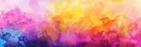 Abstract watercolor background. Digital art painting. Colorful texture.の素材