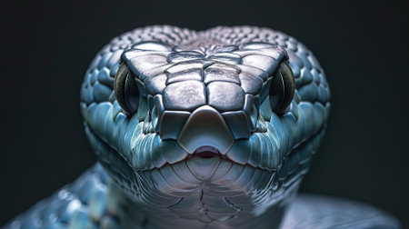 close up of a cobra head as a concept of danger and dangerの素材